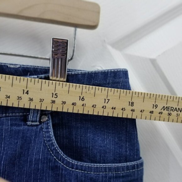 RUBY RD WOMEN JEANS EMBROIDERED ANKLE DESIGN  14 High Rise Medium WASH - Picture 6 of 9